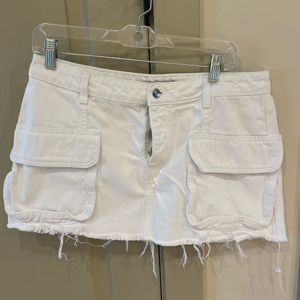 White Women's Cargo Shorts